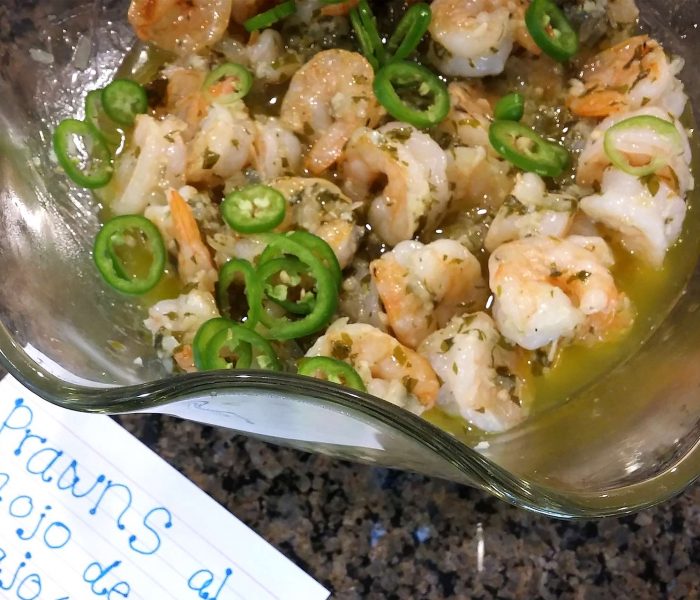 Prawns al Mojo de Ajo